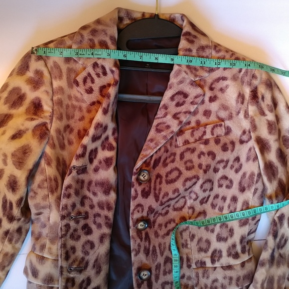 Talbots leopard print blazer Size 4p - Picture 5 of 7